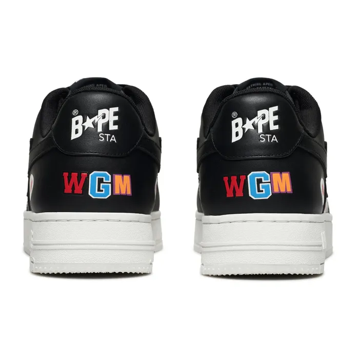 A Bathing Ape Bape Sta Low Shark Pack Black