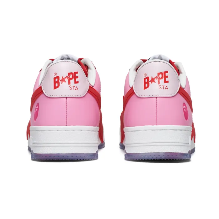 A Bathing Ape Bape Sta OS White Pink Red