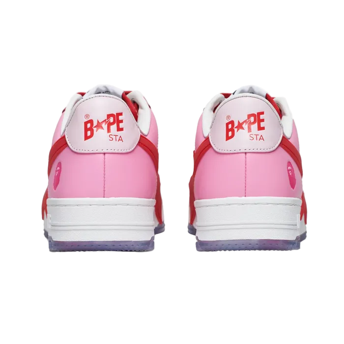 A Bathing Ape Bape Sta OS White Pink Red