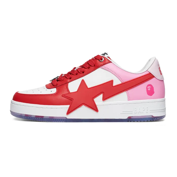 A Bathing Ape Bape Sta OS White Pink Red
