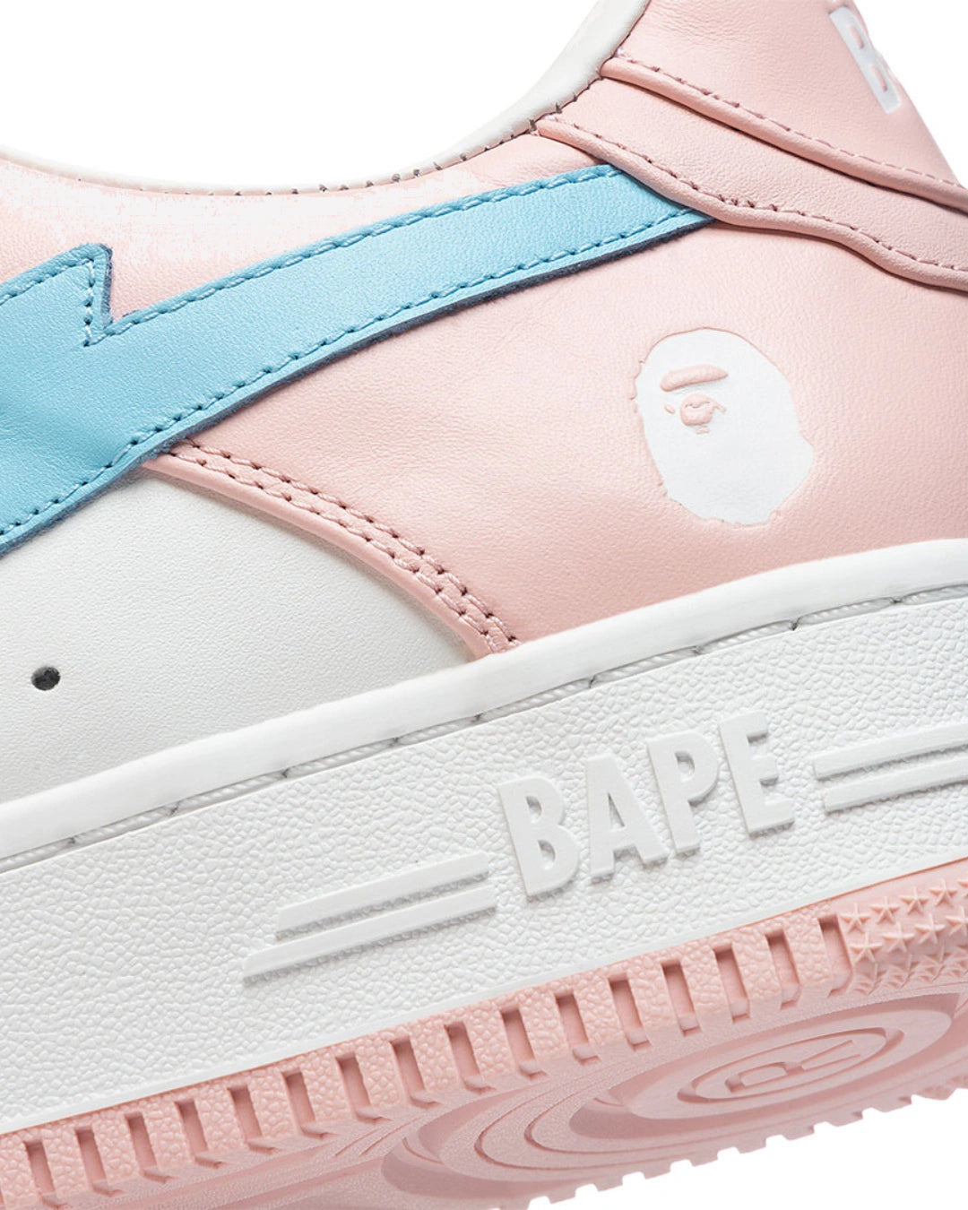 A Bathing Ape Bape Sta Pastel Pink