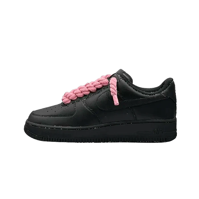 Nike Air Force 1 Low Black Rope Laces