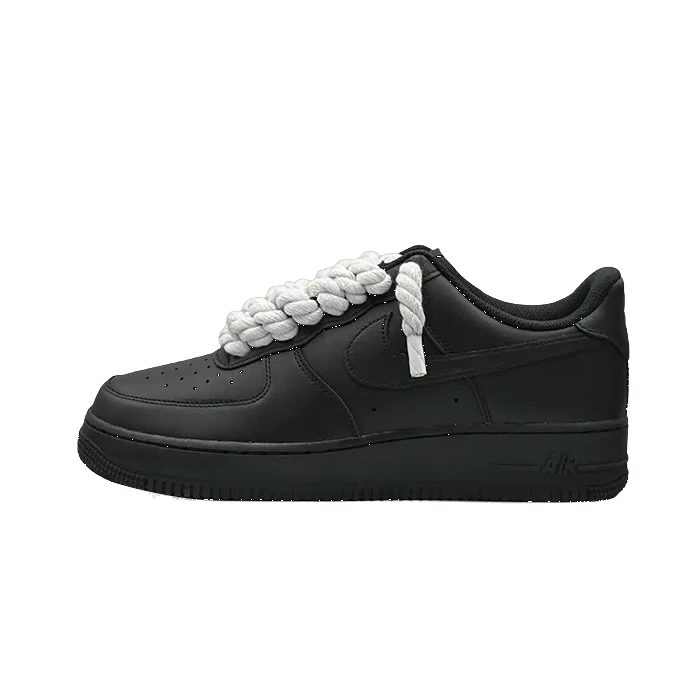 Nike Air Force 1 Low Black Rope Laces