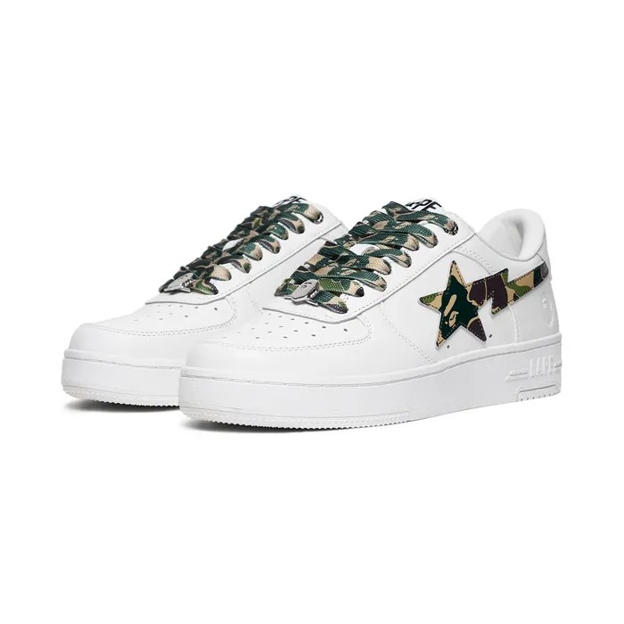 A Bathing Ape Bape Sta Low ABC Camo White Green (2025)