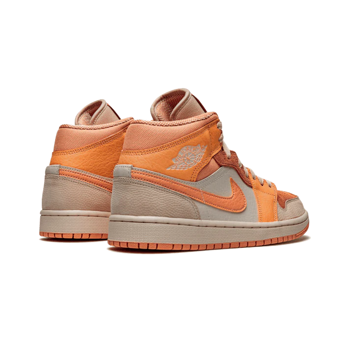 Air Jordan 1 Mid Apricot Orange Terra Blush - Sneaker Lane