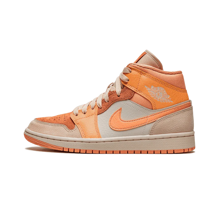 Air Jordan 1 Mid Apricot Orange Terra Blush - Sneaker Lane