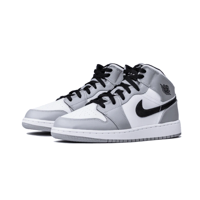 Air Jordan 1 Mid Light Smoke Grey (GS) - Sneaker Lane