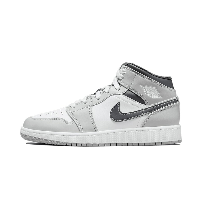 Air Jordan 1 Mid Light Smoke Grey Anthracite (GS) - Sneaker Lane