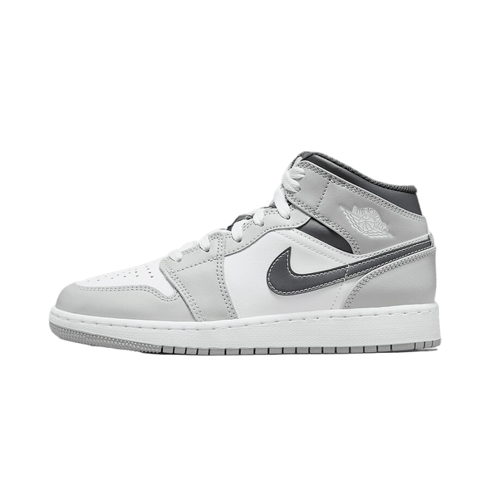 Air Jordan 1 Mid Light Smoke Grey Anthracite (GS) - Sneaker Lane
