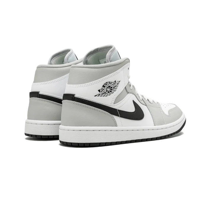 Air Jordan 1 Mid Light Smoke Grey Black - Sneaker Lane