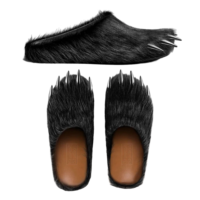 Bravest Studios Bear Claw Mule Black - Sneaker Lane