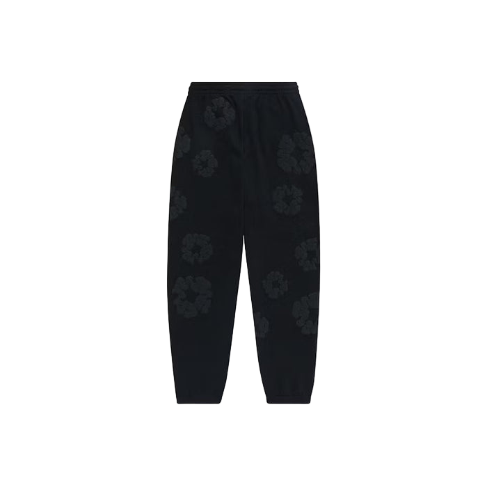 Denim Tears Cotton Wreath Sweatpants Black Monochrome