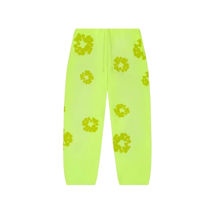 Denim Tears Mono Cotton Wreath Sweatpants Neon Green