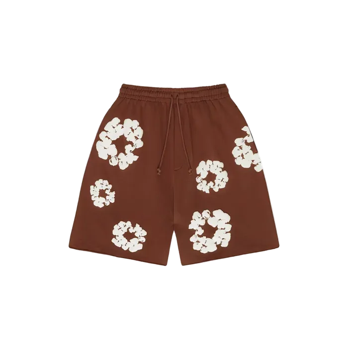 Denim Tears The Cotton Wreath Shorts Brown