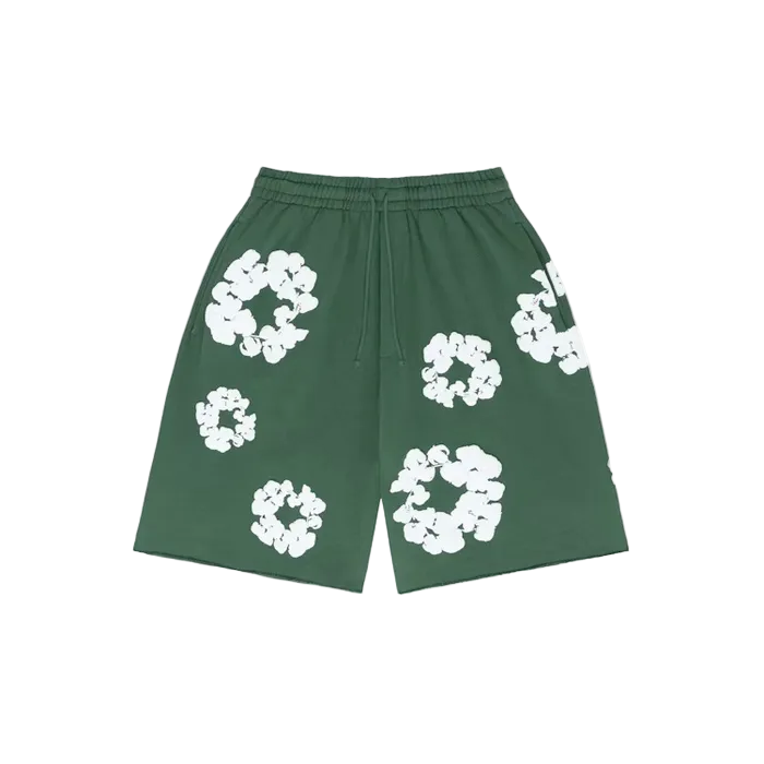 Denim Tears The Cotton Wreath Shorts Green