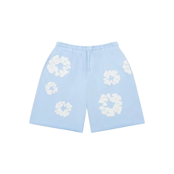 Denim Tears The Cotton Wreath Sweatshorts Powder Blue
