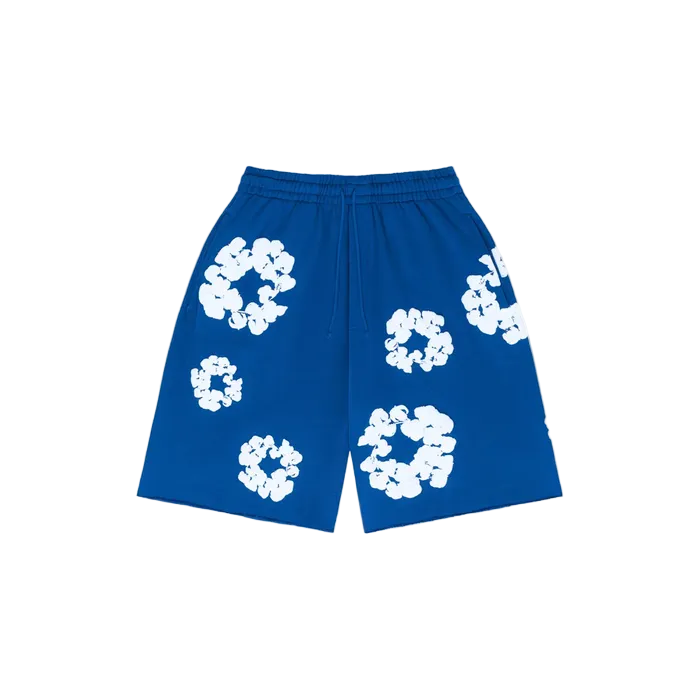 Denim Tears The Cotton Wreath Shorts Royal Blue