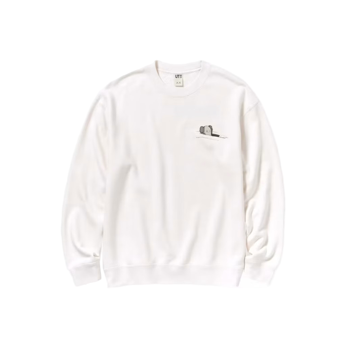 KAWS x Uniqlo Longsleeve Sweatshirt Off White - Sneaker Lane
