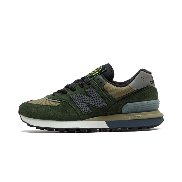 New Balance 574 Legacy Stone Island Dark Green - Sneaker Lane