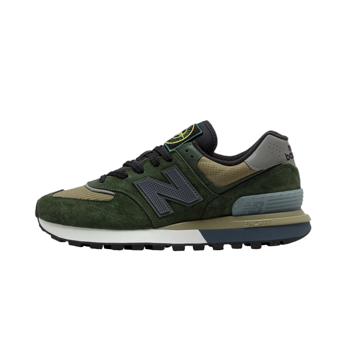 New Balance 574 Legacy Stone Island Dark Green - Sneaker Lane