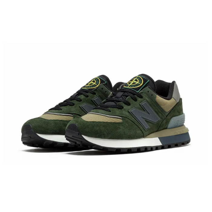 New Balance 574 Legacy Stone Island Dark Green - Sneaker Lane