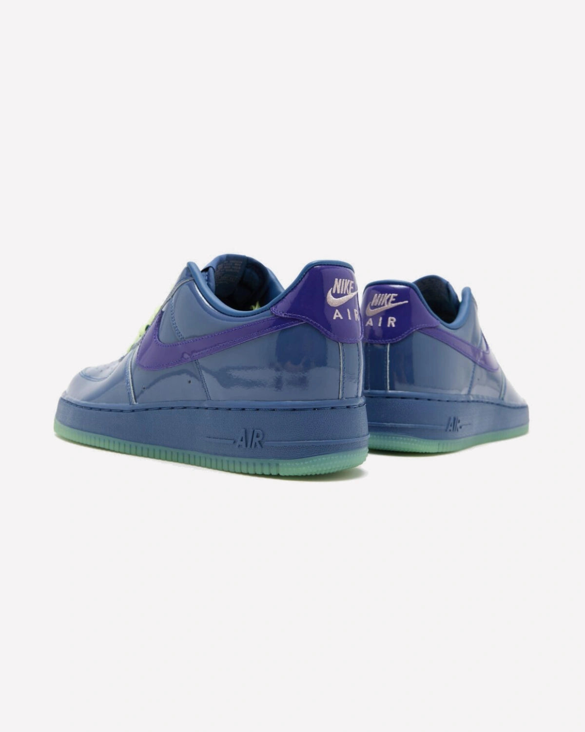 Nike Air Force 1 Low Patent Leather Mystic Navy Grape Ice