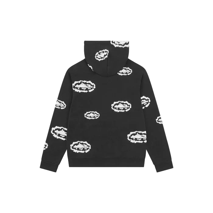 Denim Tears x Corteiz Cotton Wreath Zip Hoodie Black