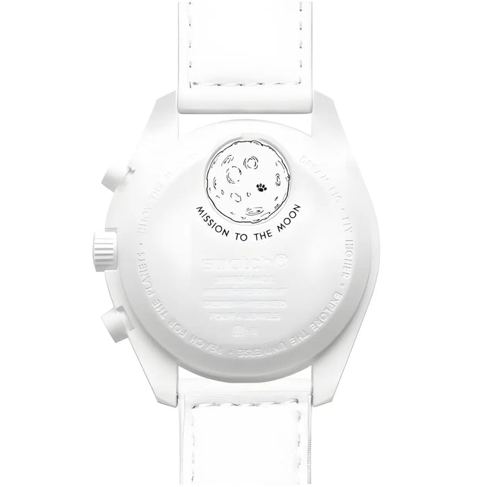 Swatch x Omega Bioceramic Moonswatch Mission To Moonphase Snoopy White