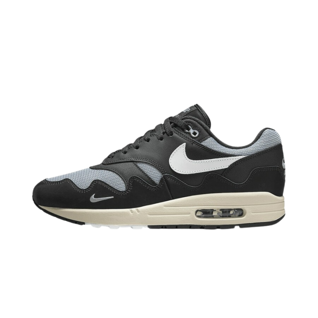 Nike Air Max 1 Patta Waves Metallic Silver White Black - Sneaker Lane