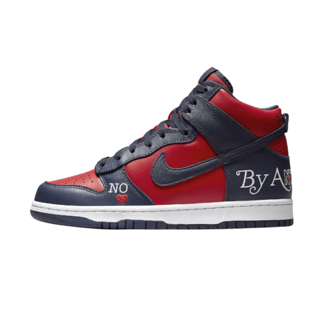 Nike SB Dunk High Supreme By Any Means Blue Red - Sneaker Lane