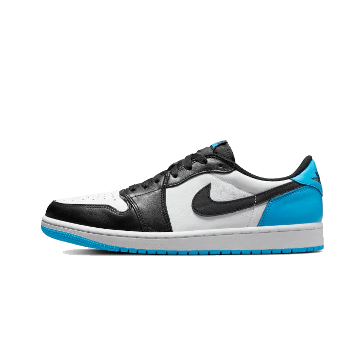 Air Jordan 1 Retro Low OG Black Dark Powder Blue - Sneaker Lane