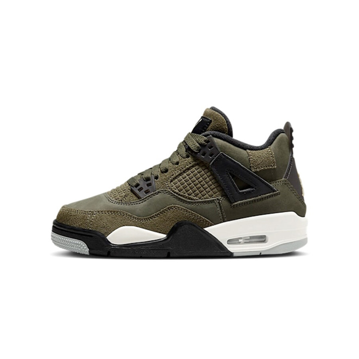 Air Jordan 4 Retro SE Craft Medium Olive (GS) - Sneaker Lane