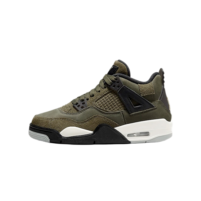Air Jordan 4 Retro SE Craft Medium Olive (GS) - Sneaker Lane