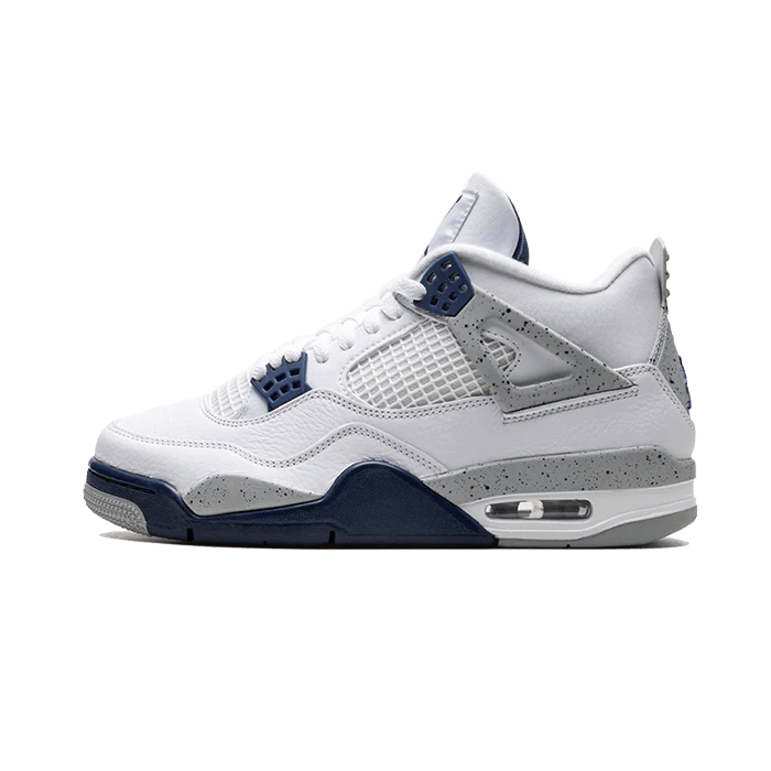 Air Jordan 4 Retro White Midnight Navy - Sneaker Lane