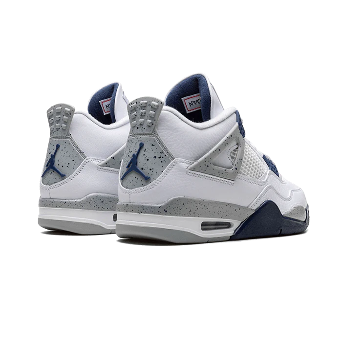 Air Jordan 4 Retro White Midnight Navy - Sneaker Lane