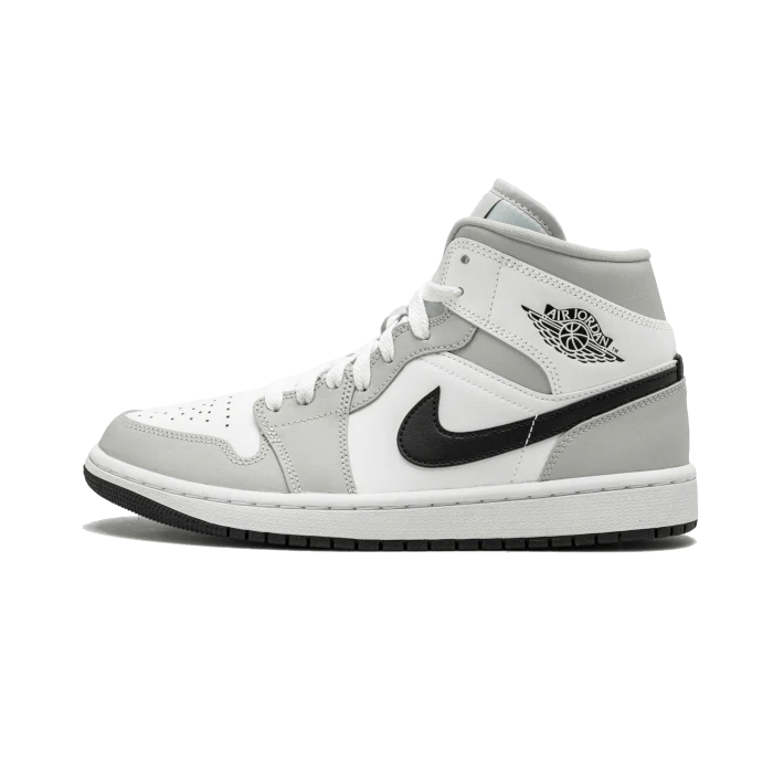 Air Jordan 1 Mid Light Smoke Grey Black - Sneaker Lane