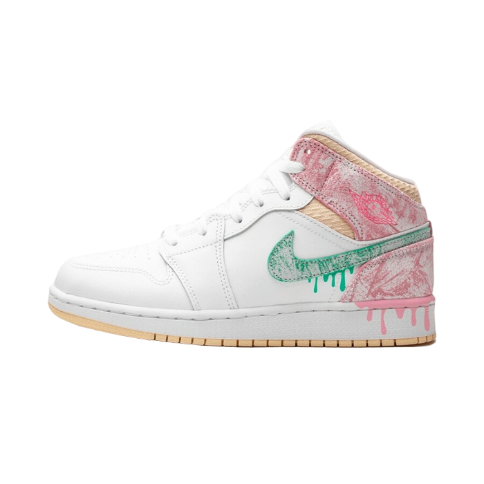 Air Jordan 1 Mid Paint Drip (GS) - Sneaker Lane