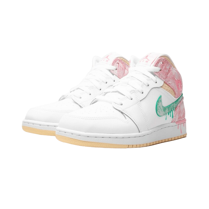 Air Jordan 1 Mid Paint Drip (GS) - Sneaker Lane