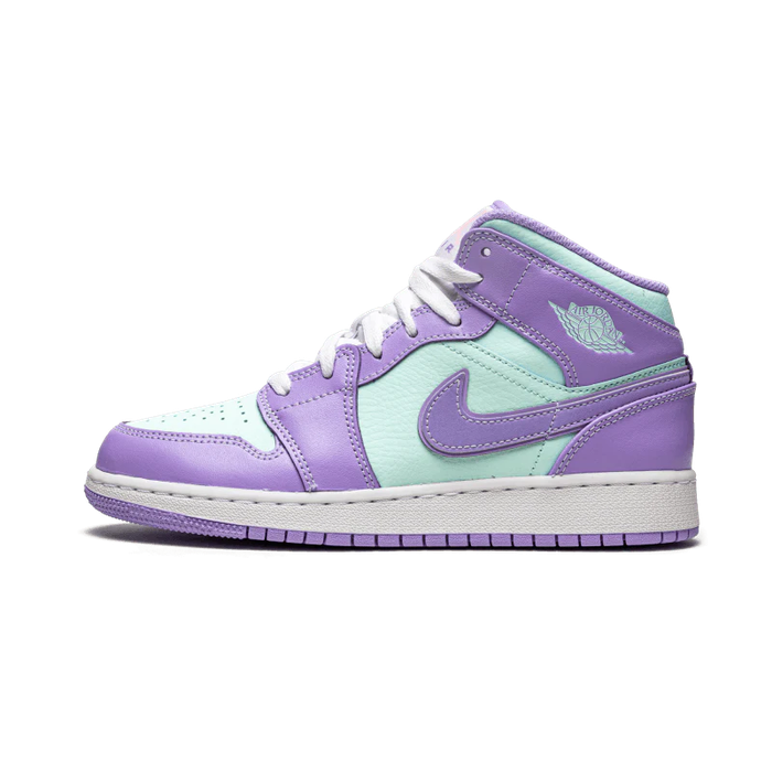 Air Jordan 1 Mid Purple Aqua (GS) - Sneaker Lane