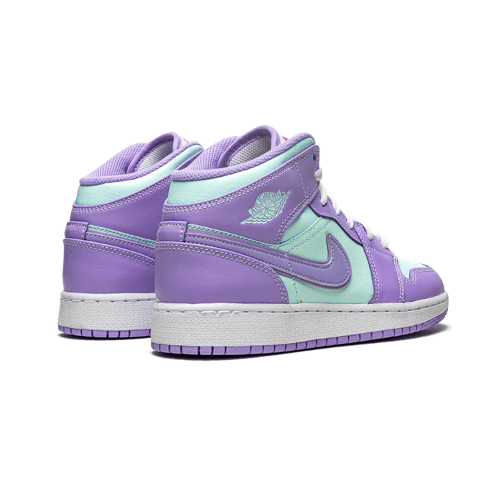 Air Jordan 1 Mid Purple Aqua (GS) - Sneaker Lane