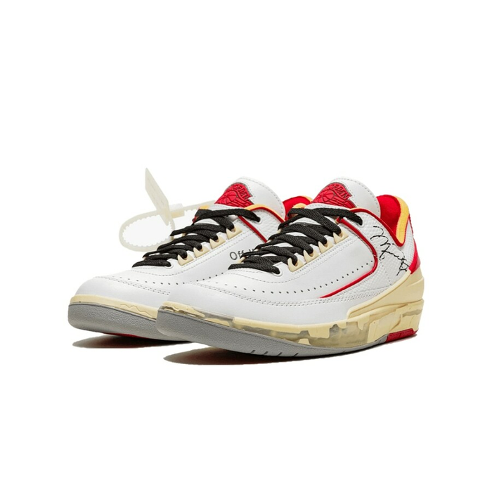 Air Jordan 2 Retro Low SP Off-White White Red - Sneaker Lane
