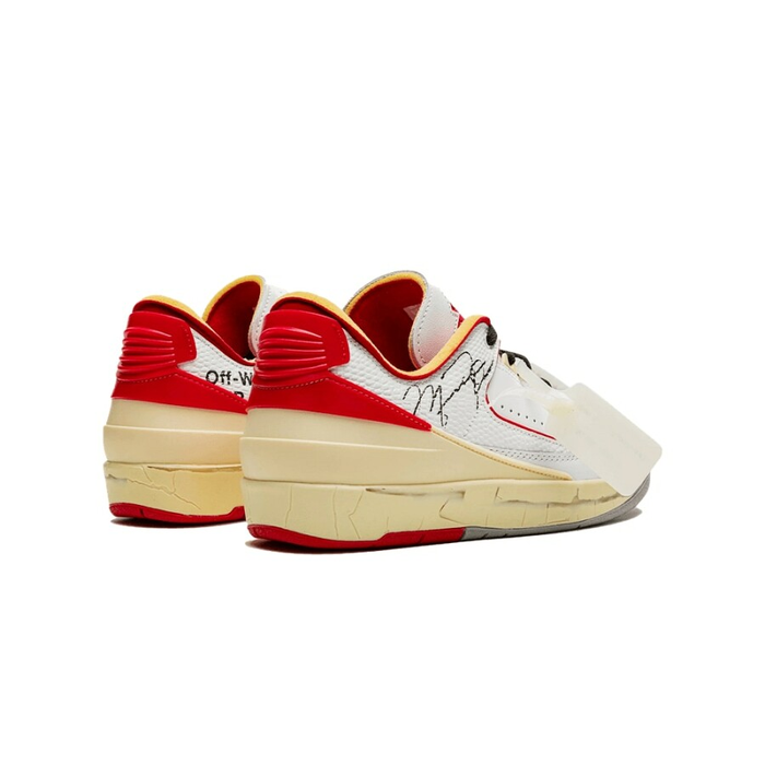 Air Jordan 2 Retro Low SP Off-White White Red - Sneaker Lane