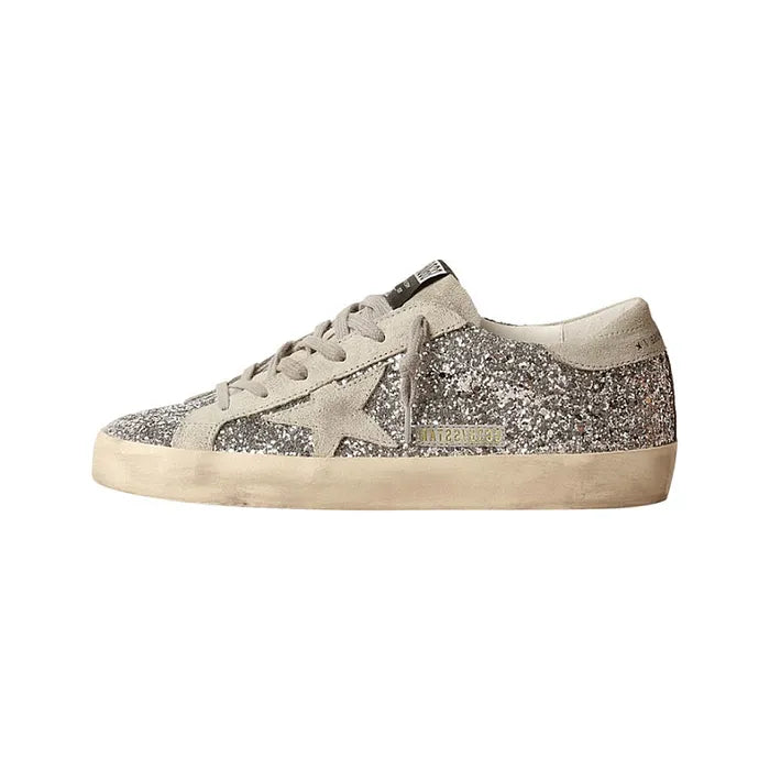 Golden Goose Superstar Silver Ice Grey Glitter