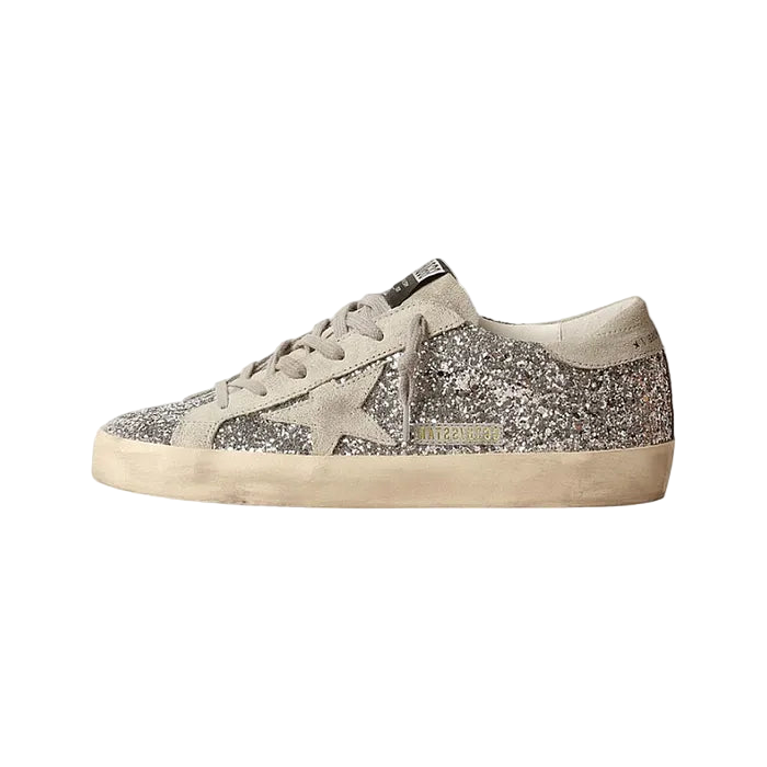 Golden Goose Superstar Silver Ice Grey Glitter