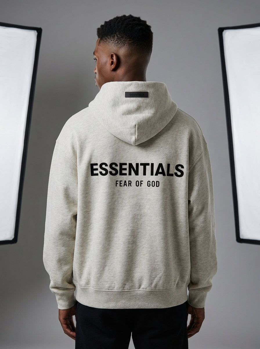 Fear Of God Essentials Hoodie Light Oatmeal