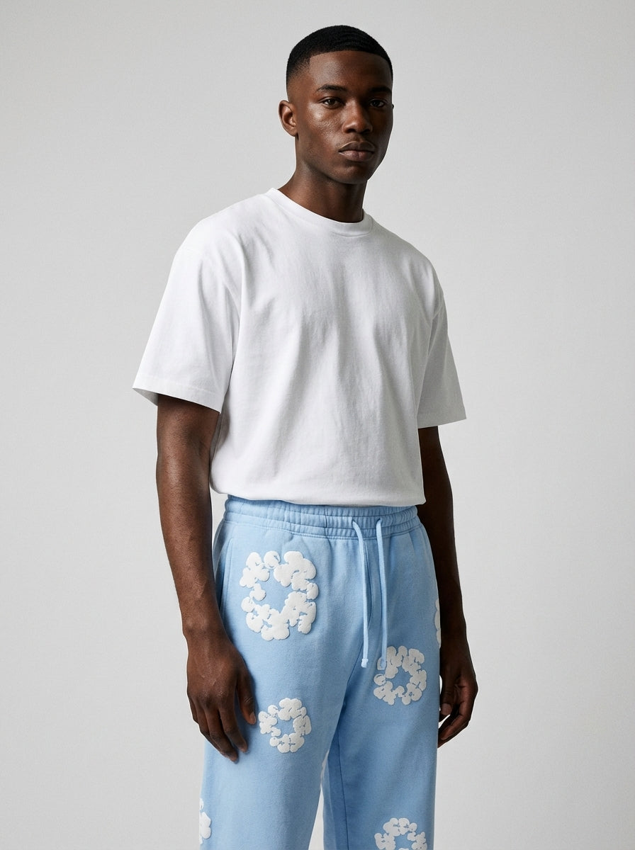 Denim Tears The Cotton Wreath Sweatpants Powder Blue