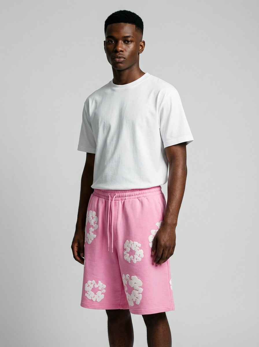 Denim Tears The Cotton Wreath Shorts Pink