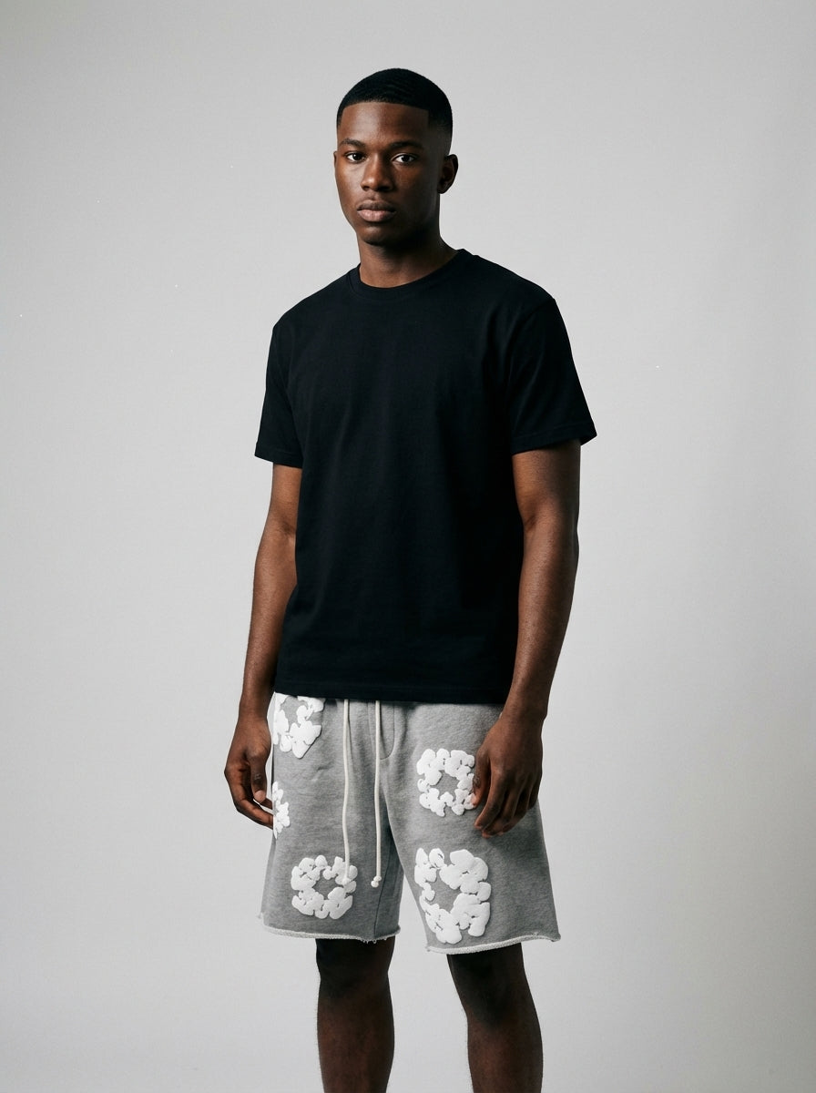 Denim Tears The Cotton Wreath Shorts Grey