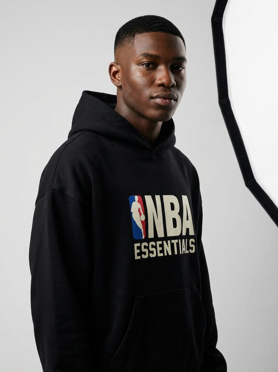 Fear Of God Essentials Hoodie NBA Black
