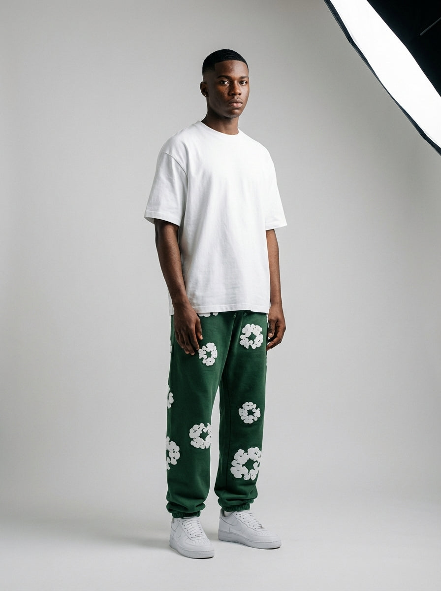 Denim Tears The Cotton Wreath Sweatpants Green